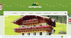 Desktop Screenshot of hinterwiesgut.com