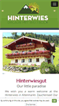 Mobile Screenshot of hinterwiesgut.com